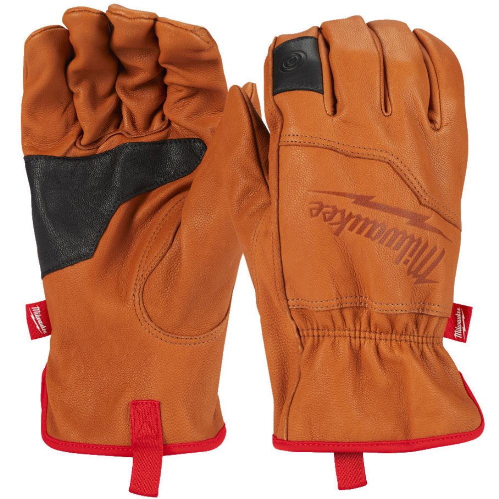 Milwaukee Goatskin Leather Gloves Touchscreen Compatible Work Gloves