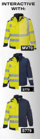Portwest MV72 Modaflame Multi Norm Arc Softshell Jacket Hi Vis Flame Resistant