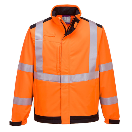 Portwest Modaflame Anti Static Flame Resistant Hi Vis Softshell Jacket
