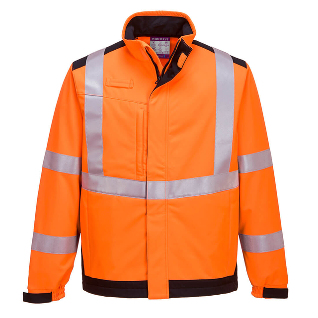 Portwest Modaflame Anti Static Flame Resistant Hi Vis Softshell Jacket