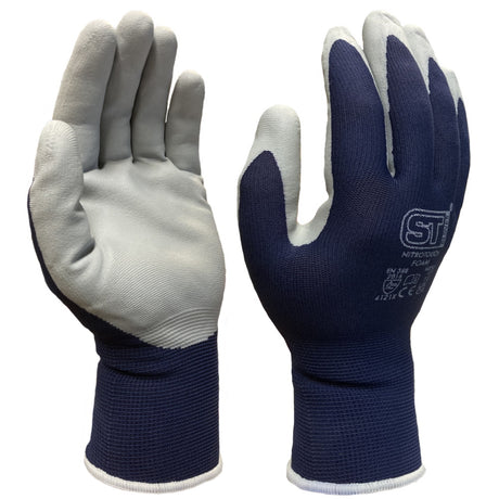 Supertouch Nitrotouch Foam Grip Gloves Nitrile Palm Level 4 Abrasion