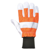Portwest Oak Chainsaw Gloves Class 0 Buffalo Leather