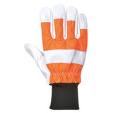 Portwest Oak Chainsaw Gloves Class 0 Buffalo Leather