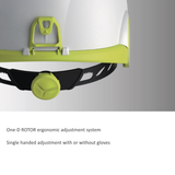 Delta Plus ONYX2 BLANC Arc Flash Helmet with Integrated Face Shield