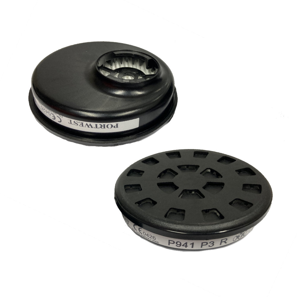 P3 Replacement Filters for Portwest Dual Filter 1/2 Mask Respirator (single)