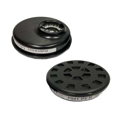 P3 Replacement Filters for Portwest Dual Filter 1/2 Mask Respirator (single)