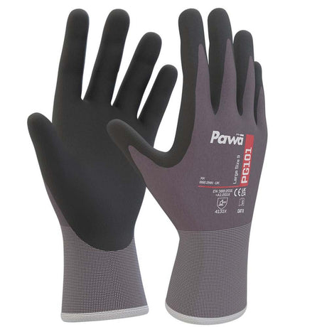 Pawa PG101 Breathable Work Gloves Nitrile Foam Grip Anti-Fatigue