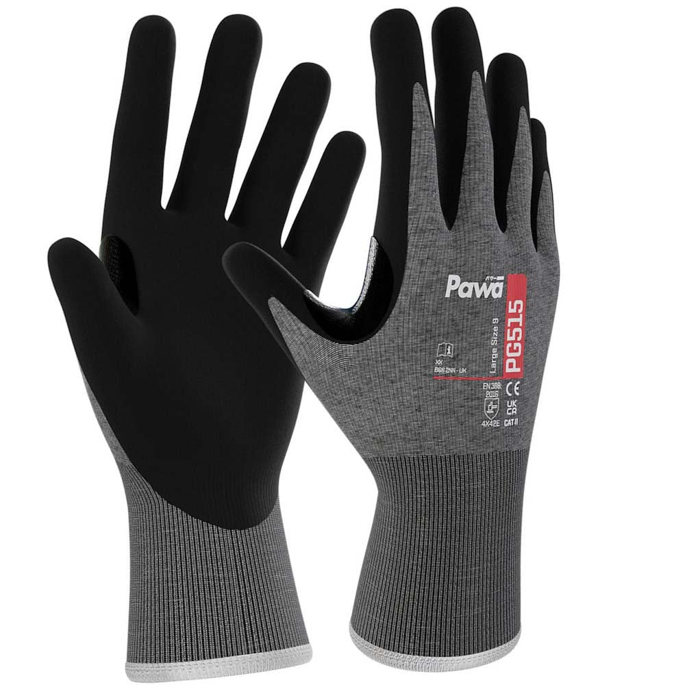 Pawa PG515 Anti-Cut Oil Resistant Gloves Cut Protection Work Gloves
