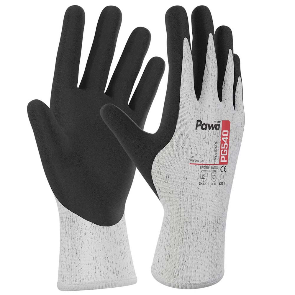 Pawa PG540 Cut Resistant Thermal Gloves Level D Cold Weather Protection