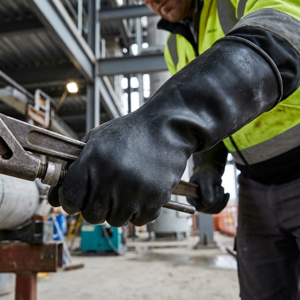 Portwest Chemical Resistant Latex Gauntlet 44cm