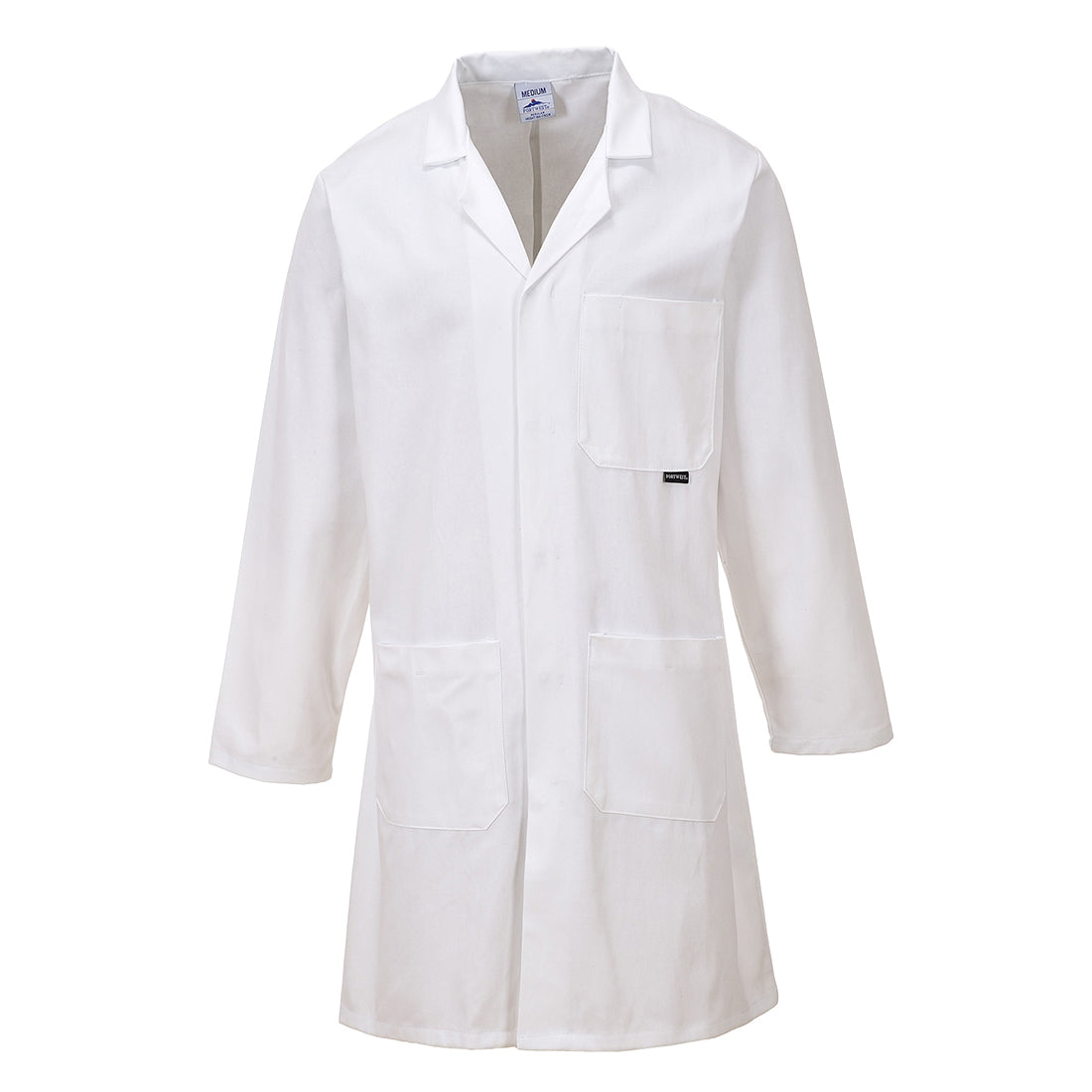 Portwest All Cotton White Lab Coat Professional Medical Wear