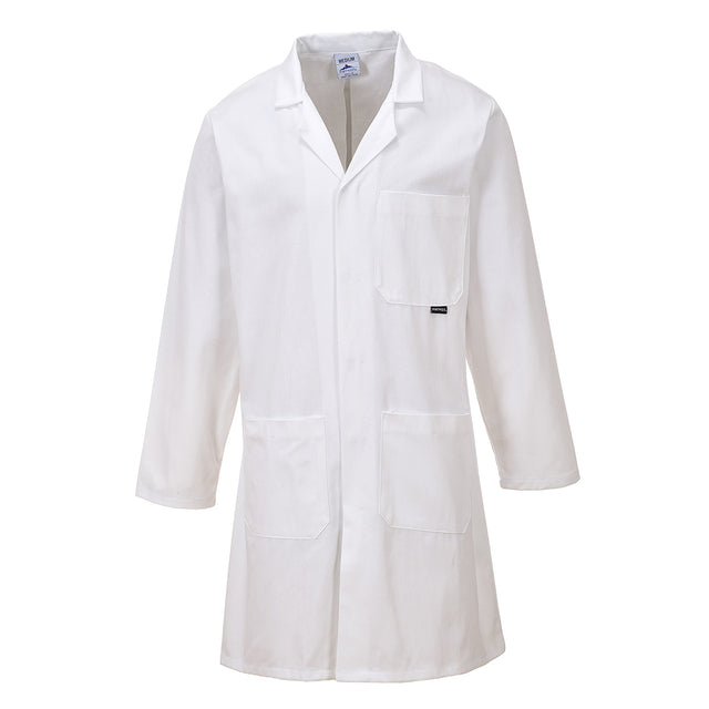 Portwest All Cotton White Lab Coat Professional Medical Wear