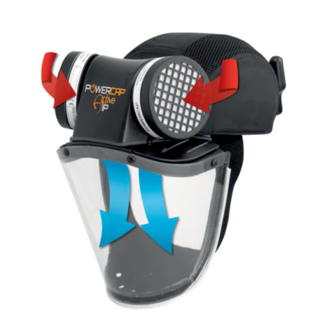 JSP PowerCap Active IP Respirator 8hr Battery EN 12941 TH1P Bump Cap