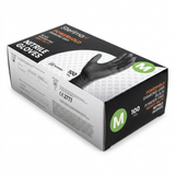 Powerhold Diamond Grip Nitrile Gloves Black Powder-Free