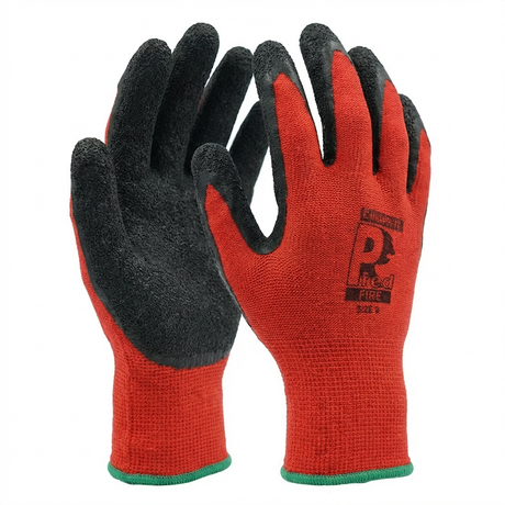 Predator Pred Fire Red Hi-Vis Latex Coated Gloves