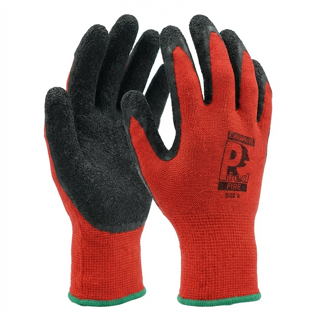 Predator Pred Fire Red Hi-Vis Latex Coated Gloves