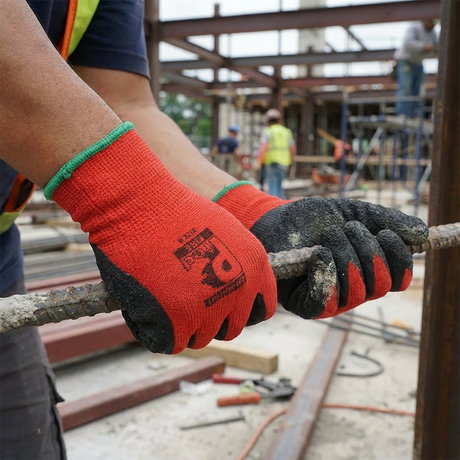 Predator Pred Fire Red Hi-Vis Latex Coated Gloves