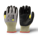 Beeswift Click Cut Level F Gloves Nitrile Foam Yellow