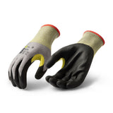 Beeswift Click Cut Level F Gloves Nitrile Foam Yellow