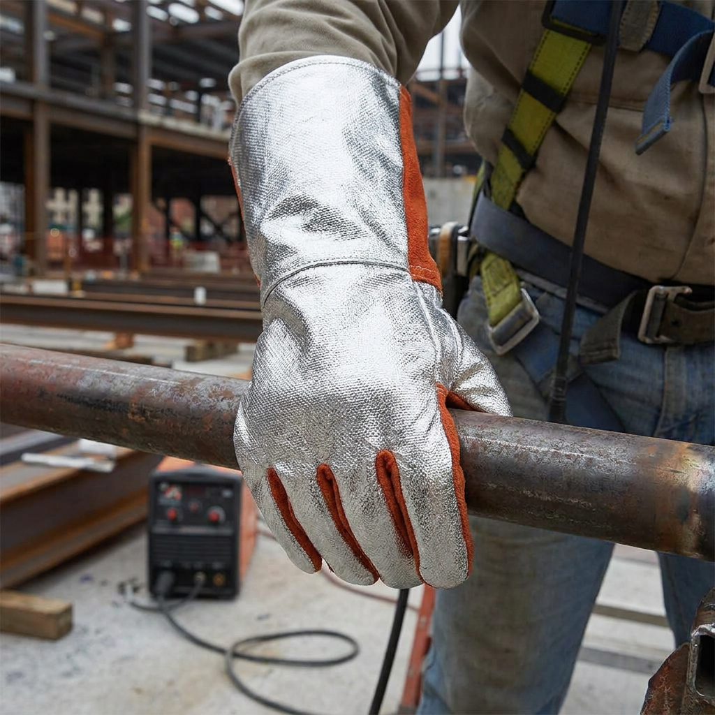 Proweld Cuir Alu Aluminised Leather Welding Gloves 350°C