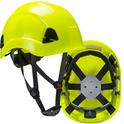 Peakless Safety Helmet Ratchet Adjustment Non Vented c/w Chinstrap