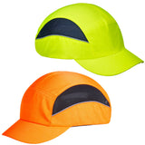 Hi Vis Fully Vented Bump Cap Safety Baseball Cap.