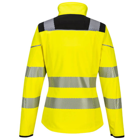 Portwest PW381 Hi-Vis Women's Softshell Jacket Yellow Windproof
