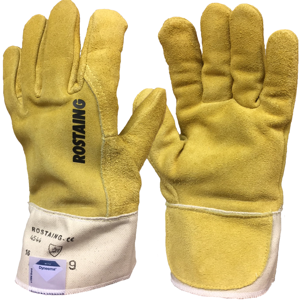 Rostaing RIPEUR/CO Leather Cut Resistant Gloves Level F Puncture Protection