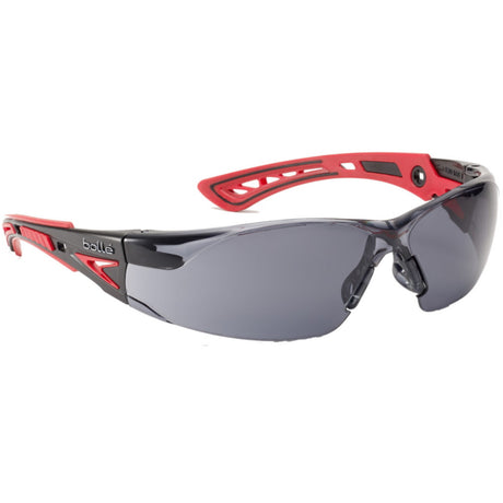 RUSH Plus Smoke Lens Sports Style Safety Glasses