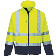 High Vis Yellow/Navy Two Tone Portwest Softshell Jacket