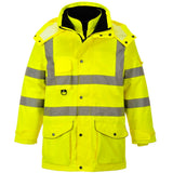 Combination Parka and Inner Jacket Waterproof and Breathable High Vis Coat