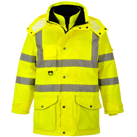 Combination Parka and Inner Jacket Waterproof and Breathable High Vis Coat