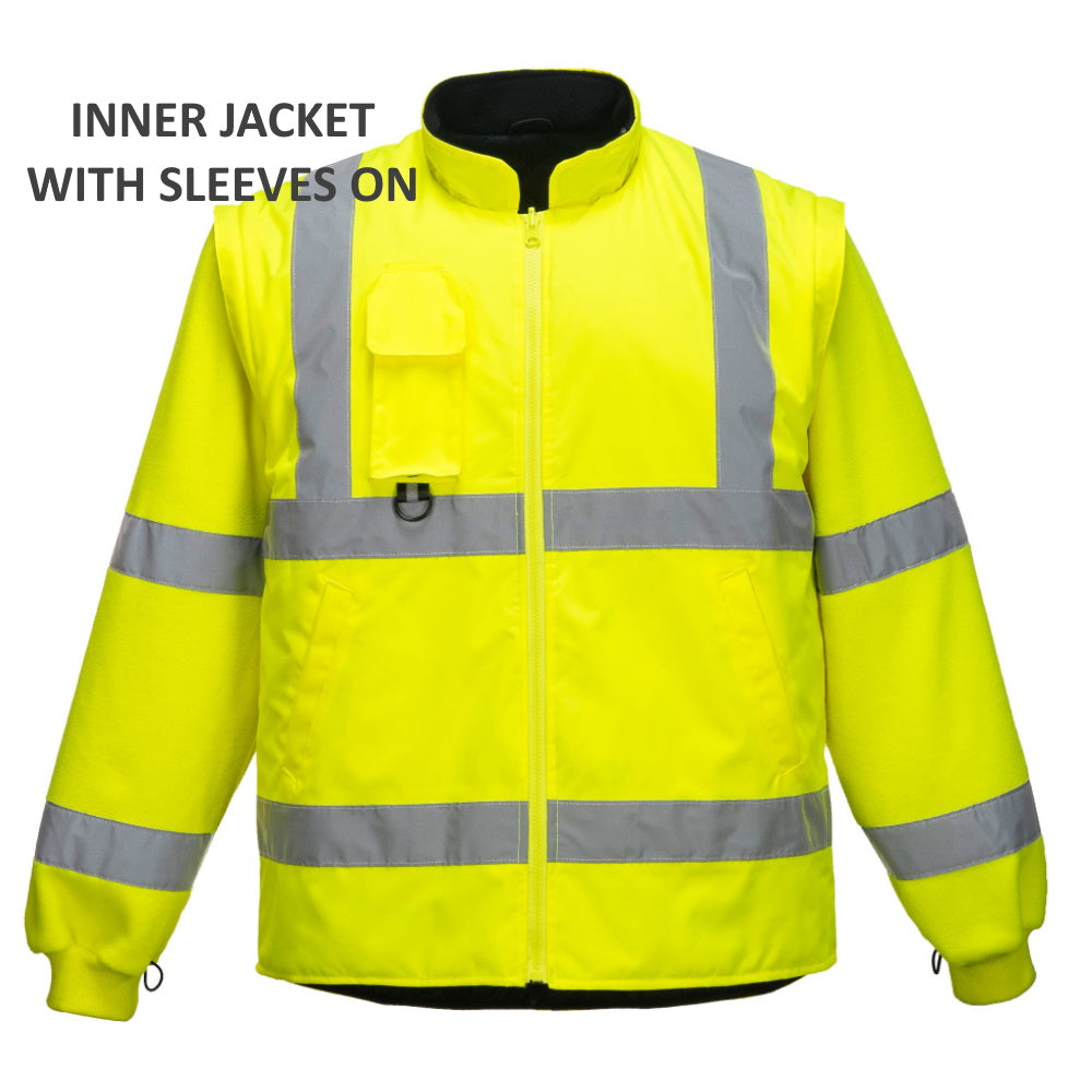 Portwest S427 Hi-Vis 7-in-1 Traffic Jacket Waterproof Breathable