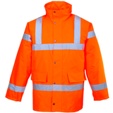Portwest S460 Hi-Vis Traffic Jacket Orange Class 3 Railspec Waterproof