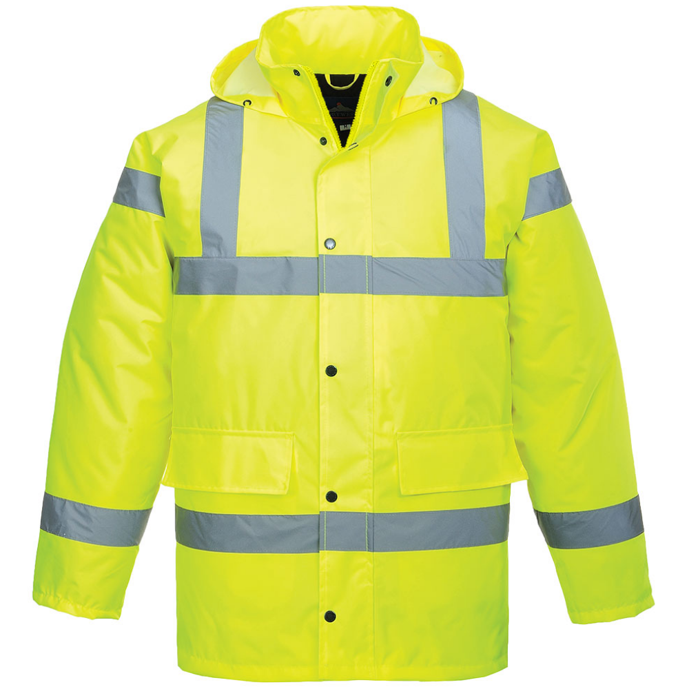 Extreme Cold Hi Vis Class 3 Breathable Waterproof Traffic Coat