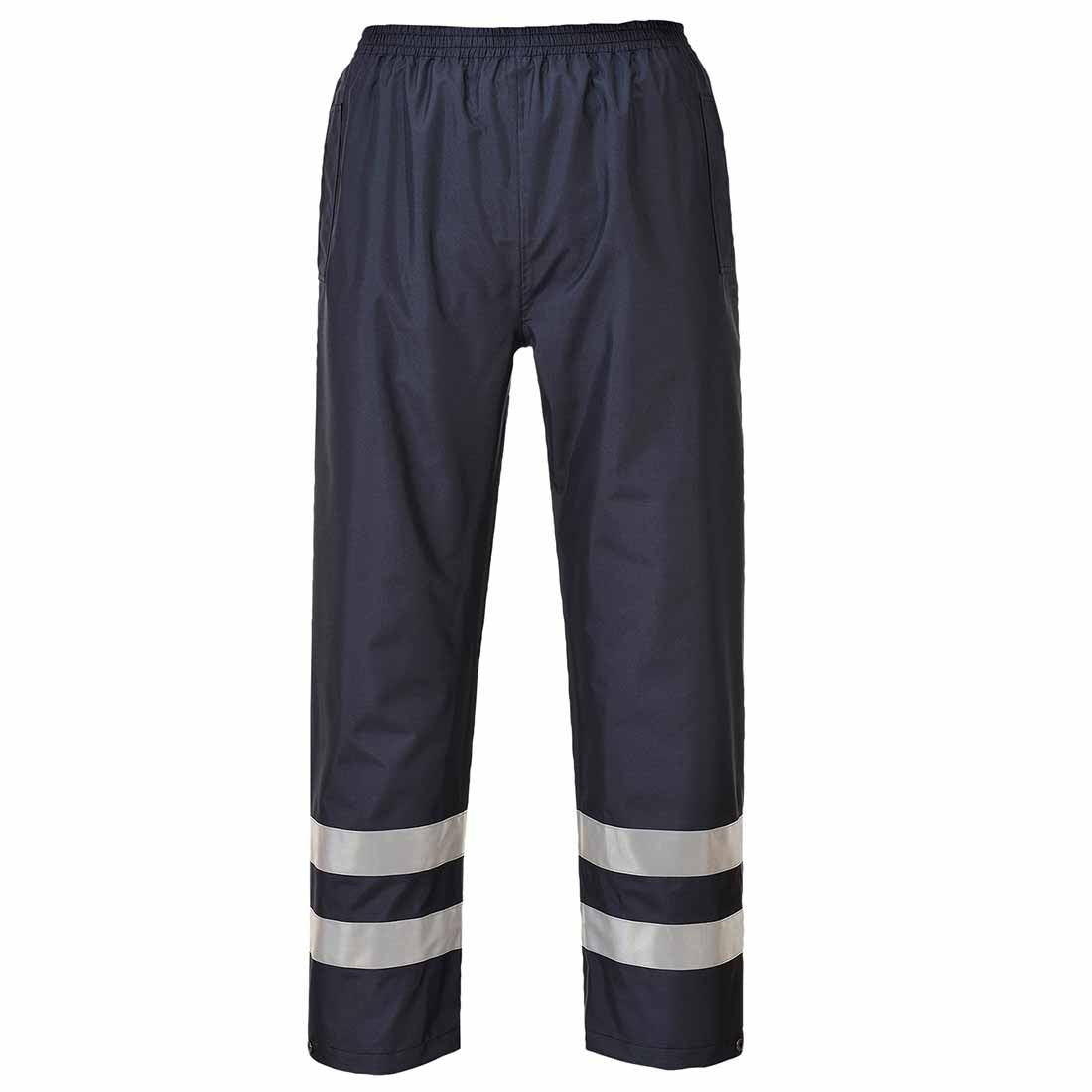 Iona Navy Waterproof Overtrousers with Reflective Tape