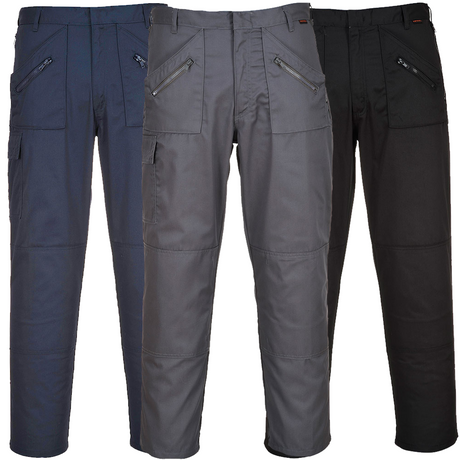 Action Work Trousers 245g Multi Zip Pockets 4 Leg Lengths