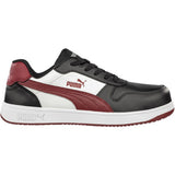 Puma Safety FRONTCOURT Low Safety Shoes S3L ESD Black White Red