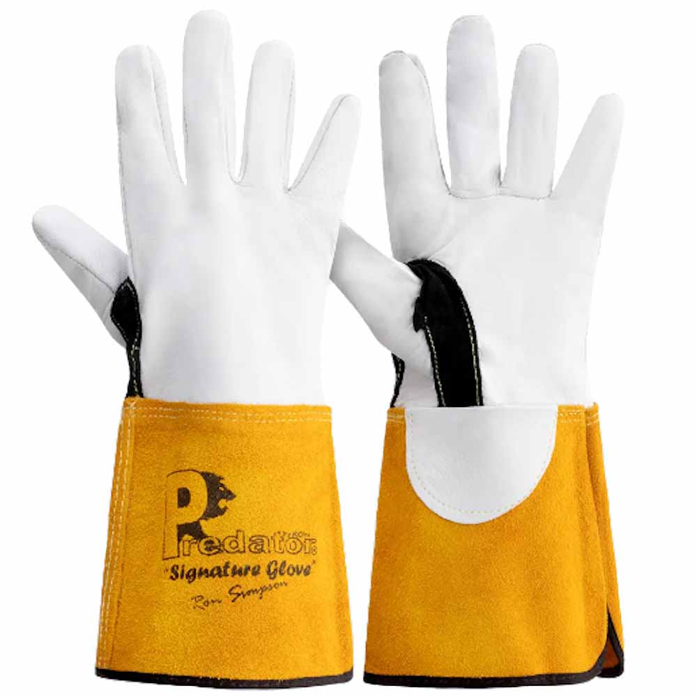 Predator Premium TIG Welding Gauntlet 14 Inch Goat Hide Flame Resistant