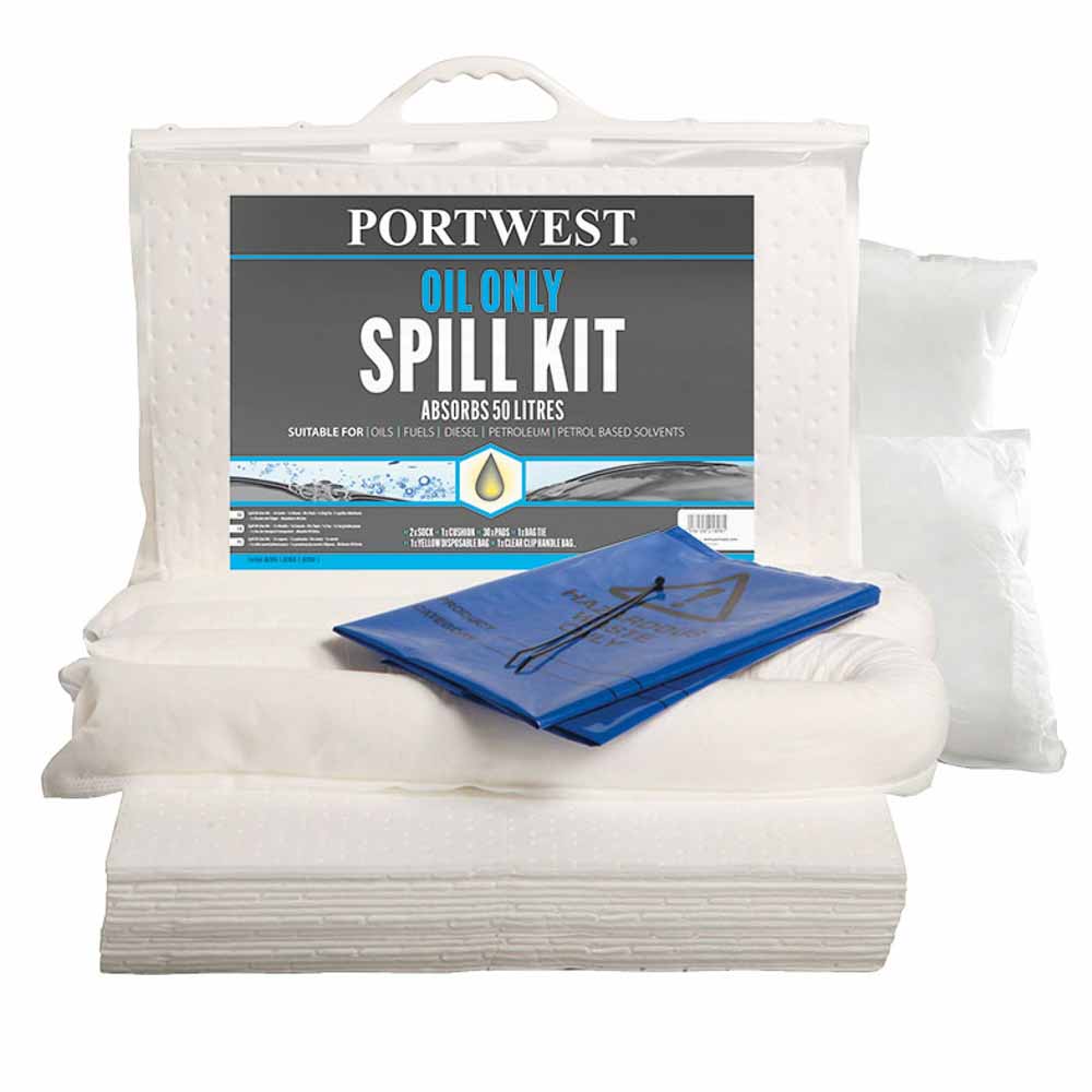 50L Oil Only Spill Response Kit with Clip-top Carrier