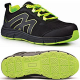 Rugged Terrain Pasadena Safety Trainer Black Lime Steel Toe Cap SB SRC