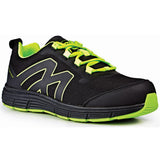 Rugged Terrain Pasadena Safety Trainer Black Lime Steel Toe Cap SB SRC