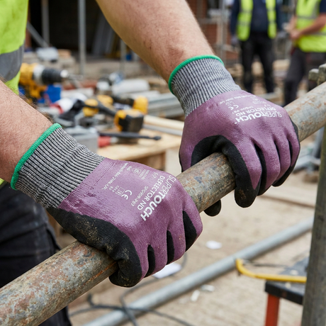Supertouch Deflector Cut Level D Nitrile Work Gloves