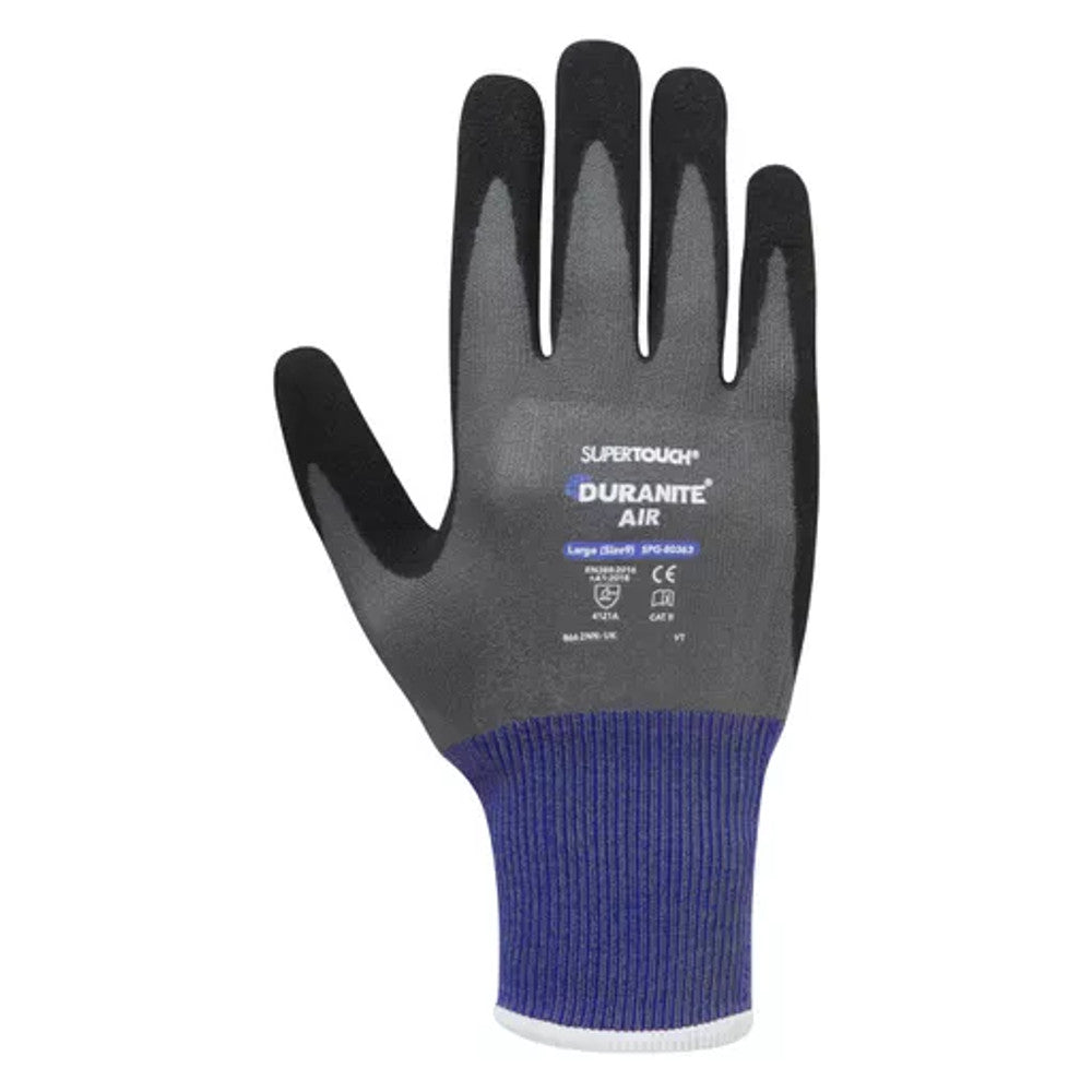 Supertouch Duranite Air Gloves Breathable Nitrile Grip