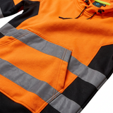 Supertouch Hi-Vis Eco Hoodie Orange Class 2 Rail