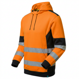 Supertouch Hi-Vis Eco Hoodie Orange Class 2 Rail