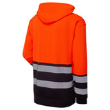 Supertouch Hi Vis Eco Hoodie Orange Navy CottonCool
