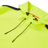 Supertouch Hi Vis Eco Hoodie Yellow Navy Recycled
