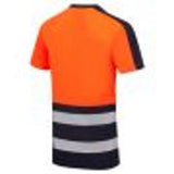 Supertouch Hi Vis Eco T-Shirt Orange Navy CoolAir