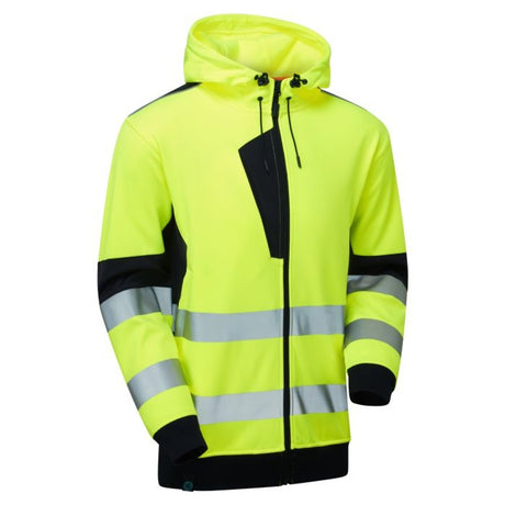 Supertouch Hi Vis Eco Zip Hoodie Yellow EN20471